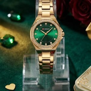 Curren Green & Gold Women's Watch