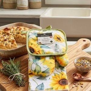 Scarlett Classics Amelia Microfiber Glove Oven Mit Set (3-Piece)