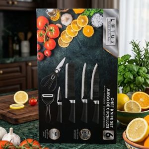 Lotus Home Collection Chef Knife Set ( 6-Piece)